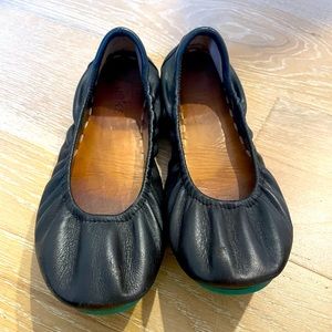 Matte Black Tieks Ballet Flats Size 8